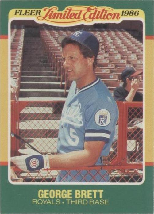 1986 Fleer Limited Edition Baseball Superstars - George Brett #6
