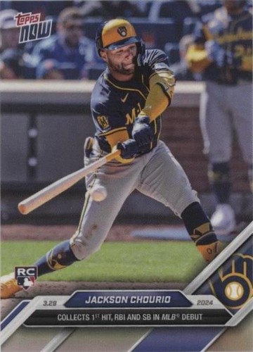 2024 Topps Now - Jackson Chourio #16