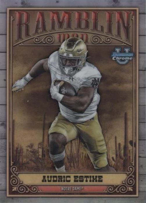 2023 Bowman University Chrome Audric Estime #RM-2