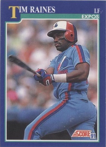 1991 Score - Tim Raines #35