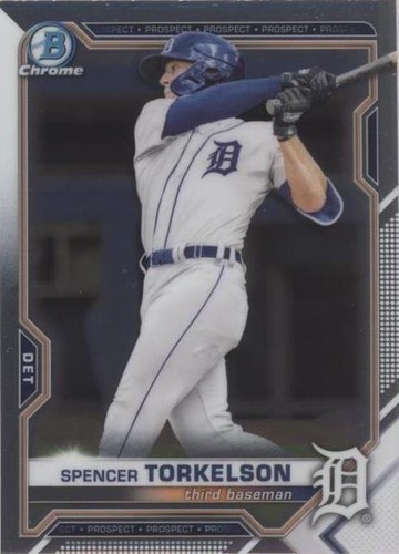 Spencer Torkelson 2020 Bowman Draft 1st Blue wave Auto JSY# 20/150