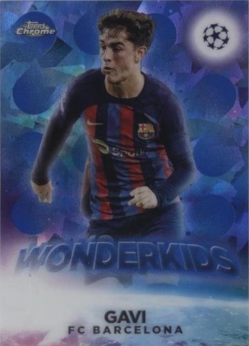 2022-23 Topps Chrome Sapphire Edition UEFA Club Competitions Gavi #W-3