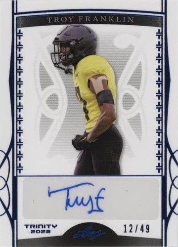 2022 Leaf Trinity Troy Franklin #BA-TF2