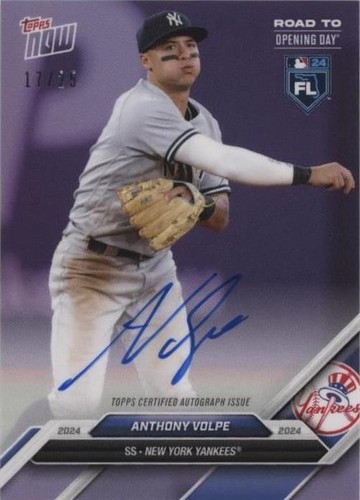 2024 Topps Now Road to Opening Day - Anthony Volpe #AV-A