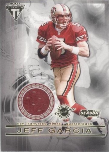 2001 Pacific Private Stock Titanium Postseason Jeff Garcia #86