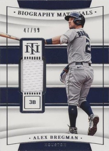 2022 Panini National Treasures - Alex Bregman #BIO-AB