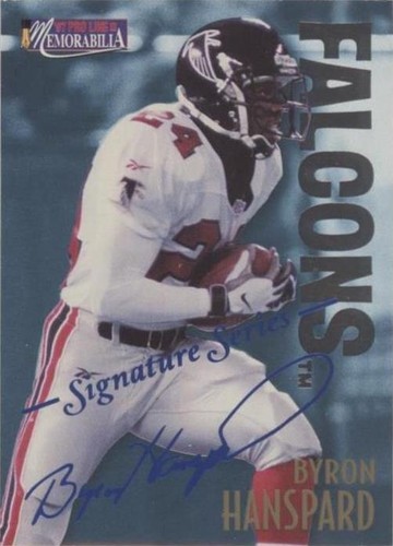 1997 Pro Line II Memorabilia Byron Hanspard #MEM2