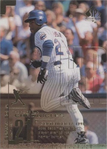 1999 SP Authentic - Sammy Sosa #HR57