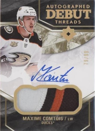 2018-19 Upper Deck Ultimate Collection - Maxime Comtois #DTA-MC