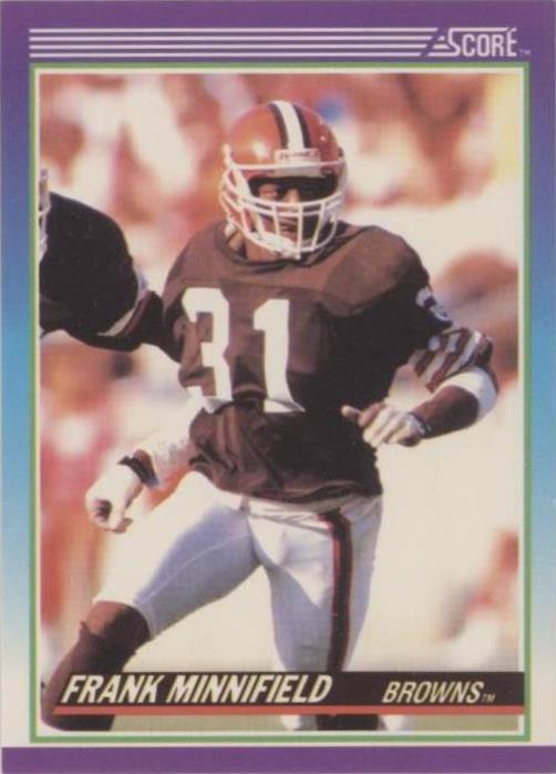 1990 Score Frank Minnifield #148