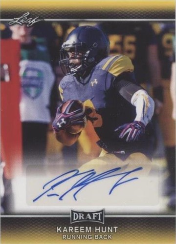2017 Leaf Draft Kareem Hunt #A-KH1