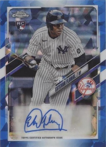 2021 Topps Chrome Update Series Sapphire Edition - Estevan Florial #RA-EFL