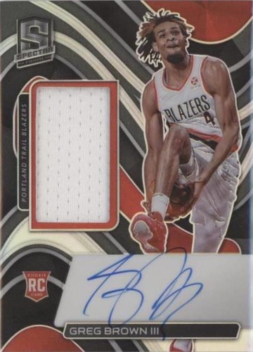 2021-22 Panini Spectra - Greg Brown III #185