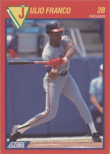 1989 Score 100 Hottest Players - Julio Franco #36