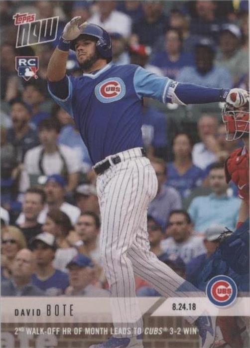2018 Topps Now - David Bote #634