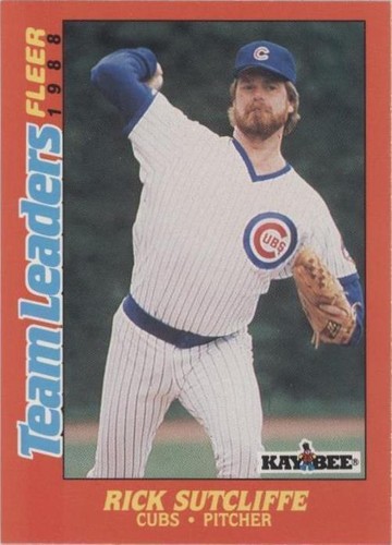 1988 Fleer Kay Bee Toys Team Leaders - Rick Sutcliffe #41