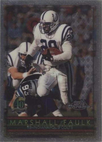 1996 Topps Chrome Marshall Faulk #42