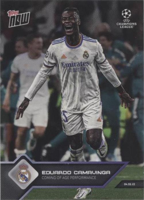 2021-22 Topps Now UCL Eduardo Camavinga #156