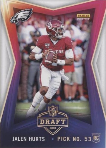 2020 Panini Instant NFL Jalen Hurts #7