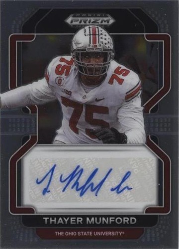 2023 Panini Prizm Draft Picks Thayer Munford #RA-TMU