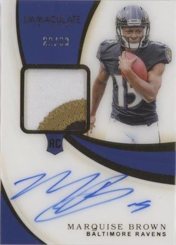 2019 Panini Immaculate Collection Marquise Brown #112