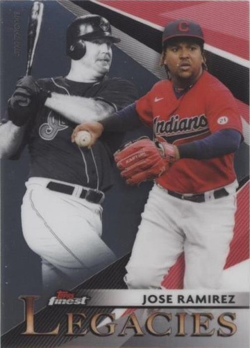 2021 Topps Finest - Jim Thome Jose Ramirez #FL-JR