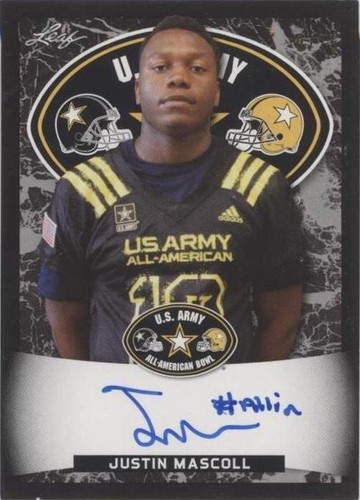 2018 Leaf Metal U.S. Army All-American Bowl Justin Mascoll #ATA-JM2