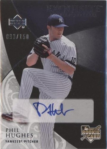 2007 Upper Deck Exquisite Rookie Signatures - Phil Hughes #186