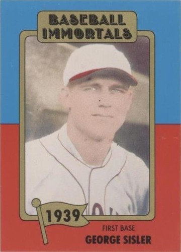 1980-84 SSPC Baseball Immortals 1st Printing - George Sisler #25
