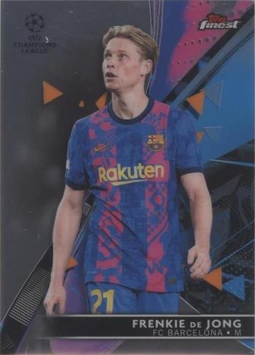 2021-22 Topps Finest UCL Frenkie de Jong #45