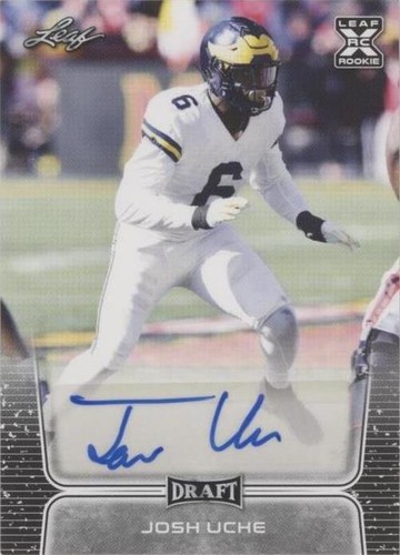 2020 Leaf Draft Josh Uche #BA-JU1