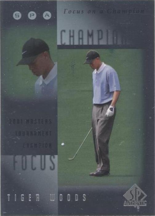 2001 SP Autêntico - Tiger Woods #FC2