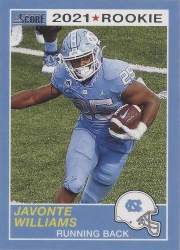 2021 Panini Chronicles Draft Picks Javonte Williams #74