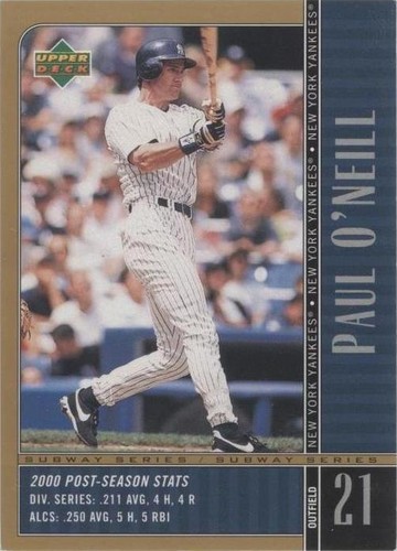 2000 Upper Deck Subway Series - Paul O'Neill #NY4