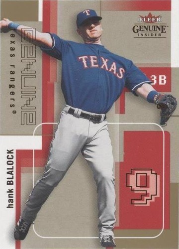 2004 Fleer Genuine Insider - Hank Blalock #48