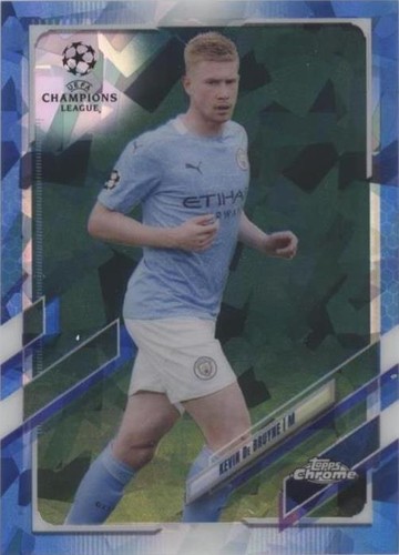 2020-21 Topps Chrome UCL Sapphire Edition Kevin de Bruyne #18