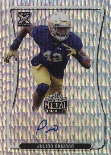 2020 Leaf Metal Draft Julian Okwara #BA-JO2