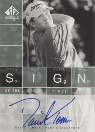2002 SP Authentic - David Toms #ST-DT