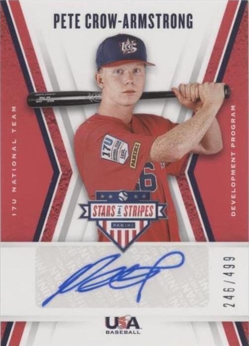2019 Panini USA Baseball Stars & Stripes - Pete Crow-Armstrong #17U-PA