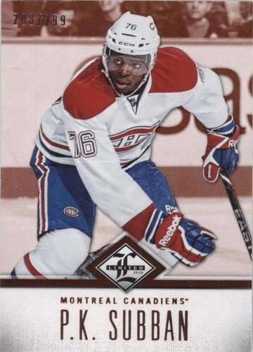 2012-13 Panini Limited - P. K. Subban #146