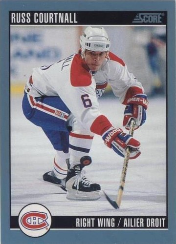 1992-93 Score Canadian - Russ Courtnall #4