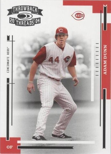 2004 Donruss Throwback Threads - Adam Dunn #52