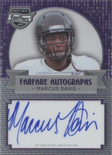 2013 Press Pass Fanfare Marcus Davis #FF-MD