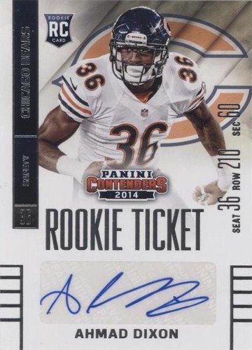 2014 Panini Contenders Ahmad Dixon #102