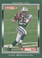 2006 Topps Total Leon Washington #454