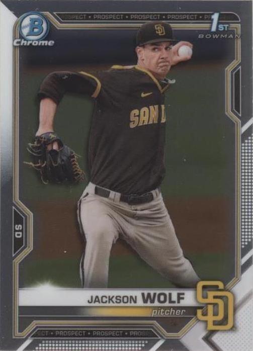 2021 Bowman Draft - Jackson Wolf #BDC-141