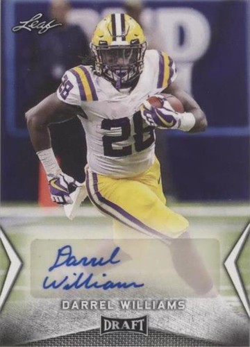 2018 Leaf Draft Darrel Williams #BA-DW4
