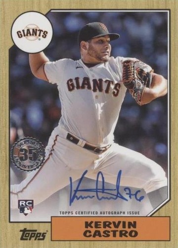 2022 Topps Update Series - Kervin Castro #87BA-KC