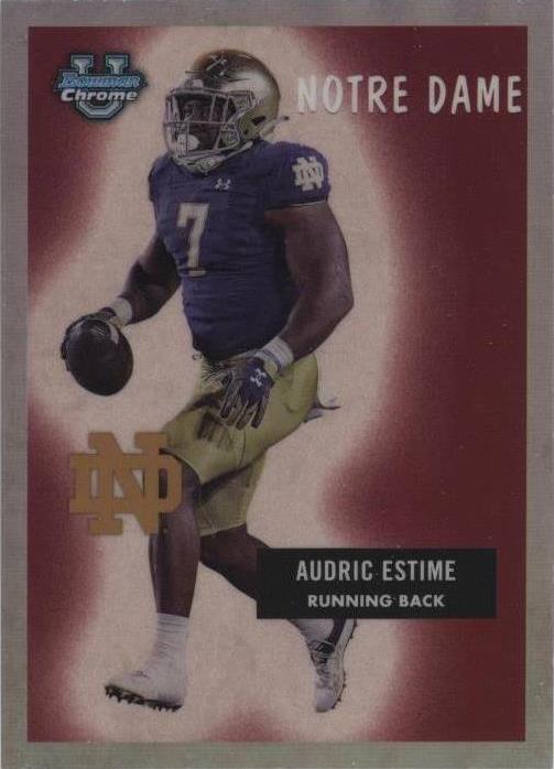 2023 Bowman University Chrome Audric Estime #55BF-24