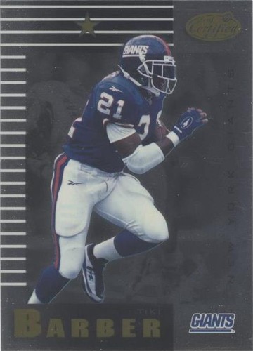 1999 Leaf Certified Tiki Barber #64